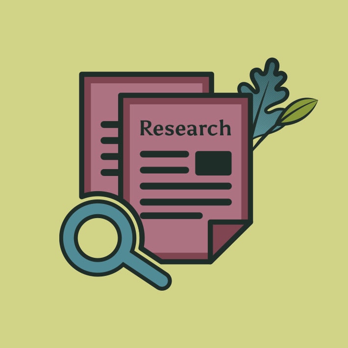 research graphic icons